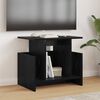 vidaXL TV Stand Black Oak 50 x 35 x 45 cm Engineered Wood