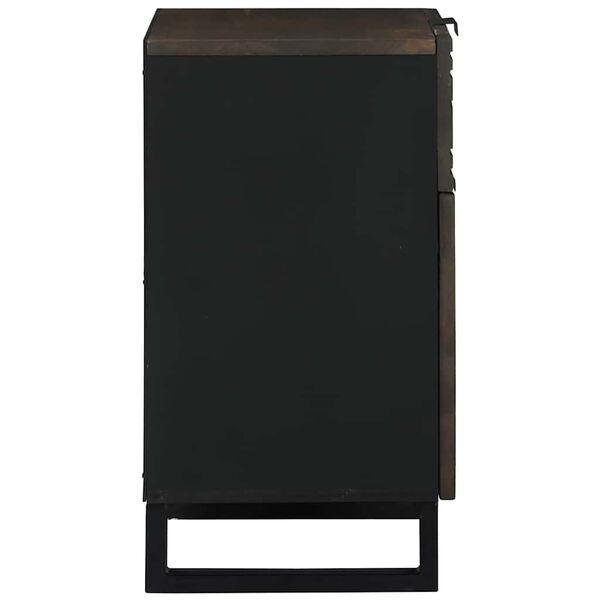 vidaXL Bedside Cabinet Walnut 50 x 33 x 60 cm Solid Acacia wood