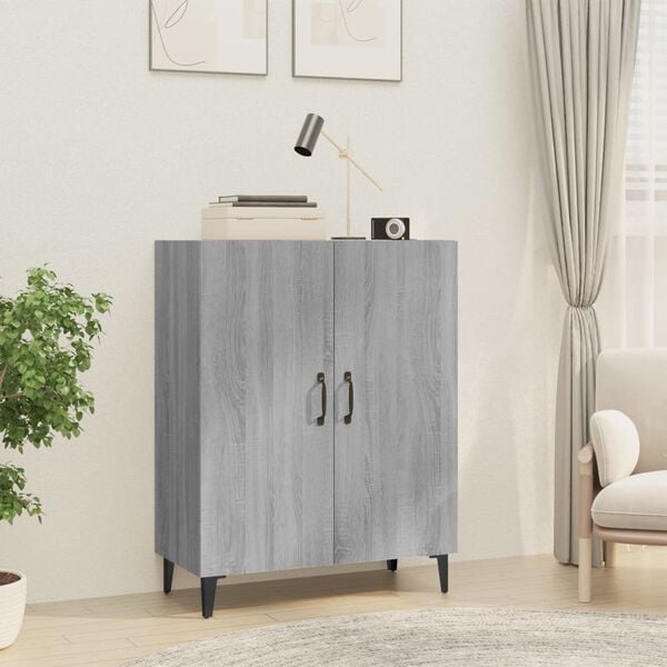 vidaXL Sideboard Grey Sonoma 70x34x90 cm Engineered Wood