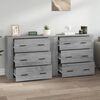 vidaXL Sideboards 2 pcs Grey Sonoma Engineered Wood