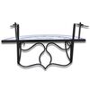 vidaXL Hanging Balcony Table Blue and White Mosaic