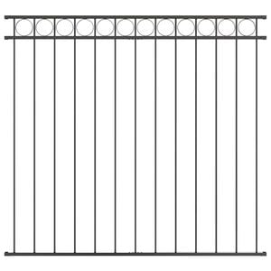 vidaXL Fence Element ASSEN Grey 170 x 120 cm Steel