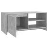 vidaXL Coffee Table Concrete Grey 102x50x45 cm Engineered Wood