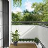 vidaXL Balcony Screen White 75 x 200 cm PU coated oxford alu