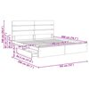 vidaXL Storage Bed with Drawer Sonoma Oak 180 x 200 cm Engineered Wood