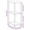 vidaXL Kitchen Storage with Shelf Black 30 x 50 x 92 cm Steel