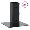 vidaXL Post Bases Square 4 pcs Anthracite 46x46 mm Powder-coated Steel
