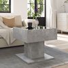 vidaXL Coffee Table with LED Concrete Grey 50x50x45 cm Engineered Wood