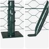 vidaXL Fence Post Green 50 x 1.6 m (25 mm mesh) Steel and PVC