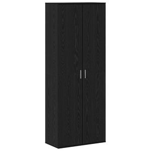 vidaXL Highboard Black Oak 70 x 33.5 x 180 cm Engineered Wood