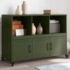 vidaXL Sideboard Olive Green 100.5x39x72 cm Steel