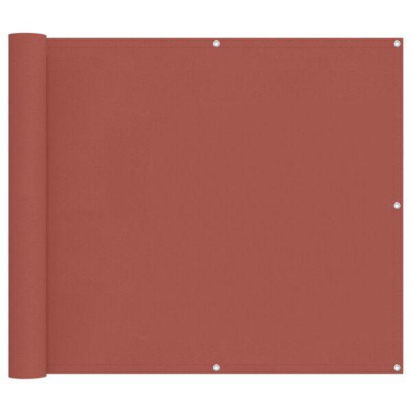 vidaXL Balcony Screen Terracotta 100 x 300 cm Oxford Fabric