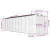 vidaXL Garden Shed Light Brown 191x810x198 cm Galvanised Steel