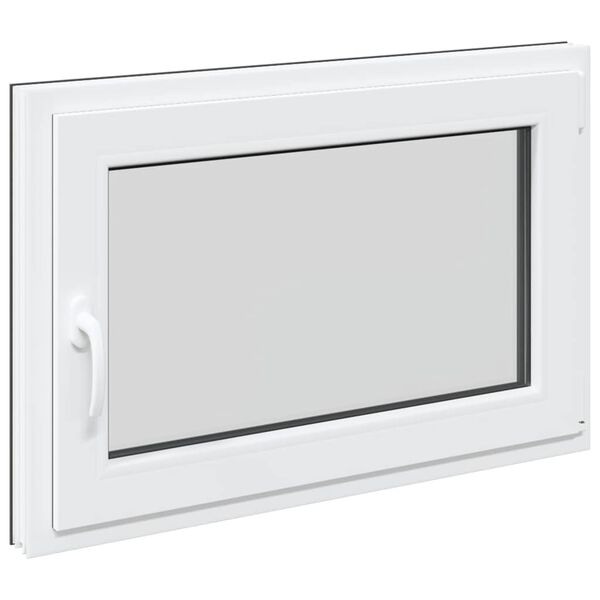 vidaXL Basement Window "RISOR" 90x50 cm Tilt&Turn DIN Right Anthracite