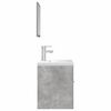 vidaXL 3 Piece Bathroom Furniture Set Concrete Grey Engineered Wood