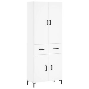 vidaXL Highboard White 69.5x34x180 cm Engineered Wood