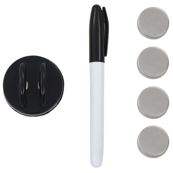 vidaXL Wall Mounted Magnetic Board Glass 120x60 cm