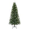 vidaXL Artificial Christmas Tree with 300 LEDs Green 240 cm PE and PVC