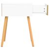 vidaXL Bedside Cabinet White & Sonoma Oak 40x40x56 cm Engineered Wood