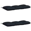 vidaXL 2-Piece Bench Cushions VIANEN 100% Polyester Dark Blue