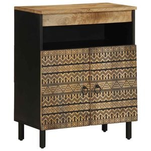 vidaXL Sideboard 60x33.5x75 cm Solid Rough Wood Mango