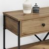 vidaXL Console Table with Drawer Brown 100 x 34.5 x 75 cm Wood