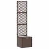 vidaXL Planter Brown 35 x 30 x 135 cm Metal