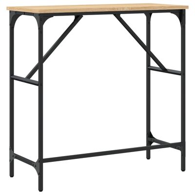 vidaXL Console Table Sonoma Oak 75x32x75 cm Engineered Wood