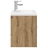 vidaXL Sink Cabinet with Built-in Basin and Faucet Artisan Oak