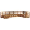 vidaXL Outdoor Sofa Set 8 pcs Natural Solid Acacia Wood