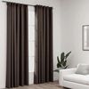vidaXL Linen-Look Blackout Curtains with Hooks 2 pcs Taupe 140x245 cm