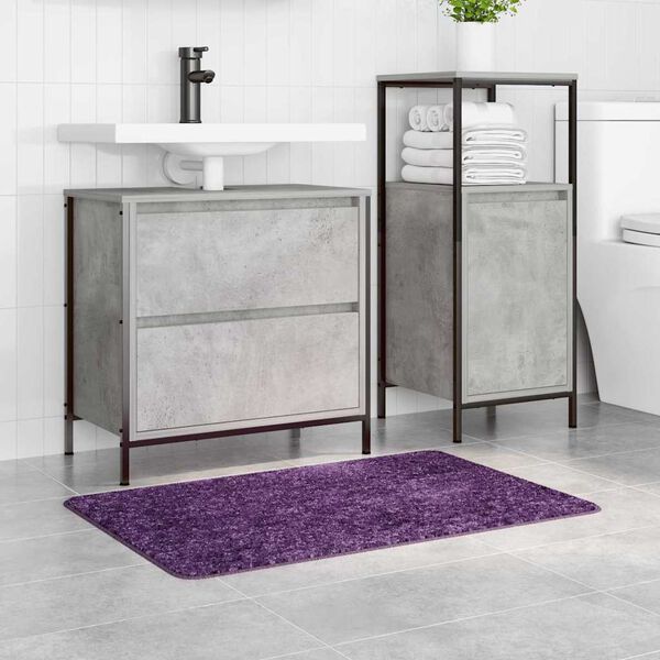 vidaXL Anti-slip Bath Mat Purple 60 x 90 cm PP