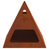 vidaXL Fire Pit Brown 50 x 50 x 51 cm Weathering Steel