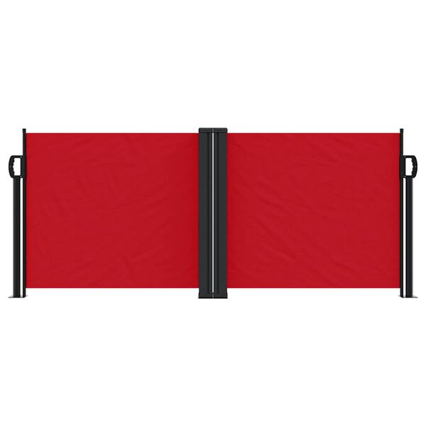 vidaXL Retractable Side Awning Red 100x600 cm