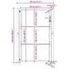 vidaXL Garden Gate 100x125 cm Corten Steel