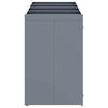vidaXL Wheelie Bin Storage for 4 Bins Light Grey 272 x 77.5 x 121.5 cm