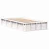 vidaXL Bed Frame White 100 x 200 cm Solid Pine Wood