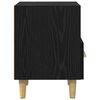 vidaXL Bedside Cabinet 2 pcs Black Oak 40 x 35 x 47 cm Engineered Wood