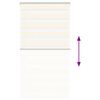 vidaXL Zebra Blind Marble Beige 80x150 cm Fabric Width 75.9 cm Polyester