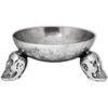 vidaXL Fruit Basket with Skull Feet Aluminium Silver