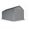 vidaXL Storage Tent Fabric PVC 4x8 m Grey