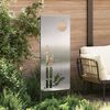 vidaXL Garden Privacy Screen Silver 50 x 140 cm Stainless steel