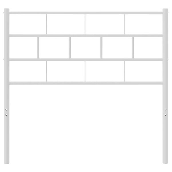 vidaXL Metal Replace Headboard White 80 cm