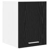 vidaXL Hanging Cabinet Black Oak and White 30 x 31 x 40 cm