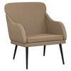 vidaXL Armchair Cappuccino 63x76x80 cm Faux Leather