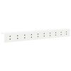 vidaXL Wall-Mounted Coat Rack Wall-mounted White 100 x 10.5 x 10.5 cm