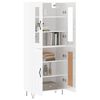 vidaXL Highboard High Gloss White 69.5x34x180 cm Engineered Wood