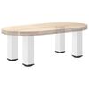 vidaXL Coffee Table Legs 4 pcs White 30-32 cm Steel