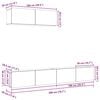 vidaXL TV Cabinet Set Wall-mounted 3 pcs Black Oak Engineered Wood