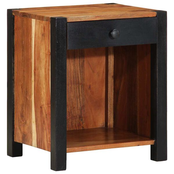 vidaXL Bedside Cabinet 2 pcs Brown 40 x 35 x 50 cm Solid Acacia Wood